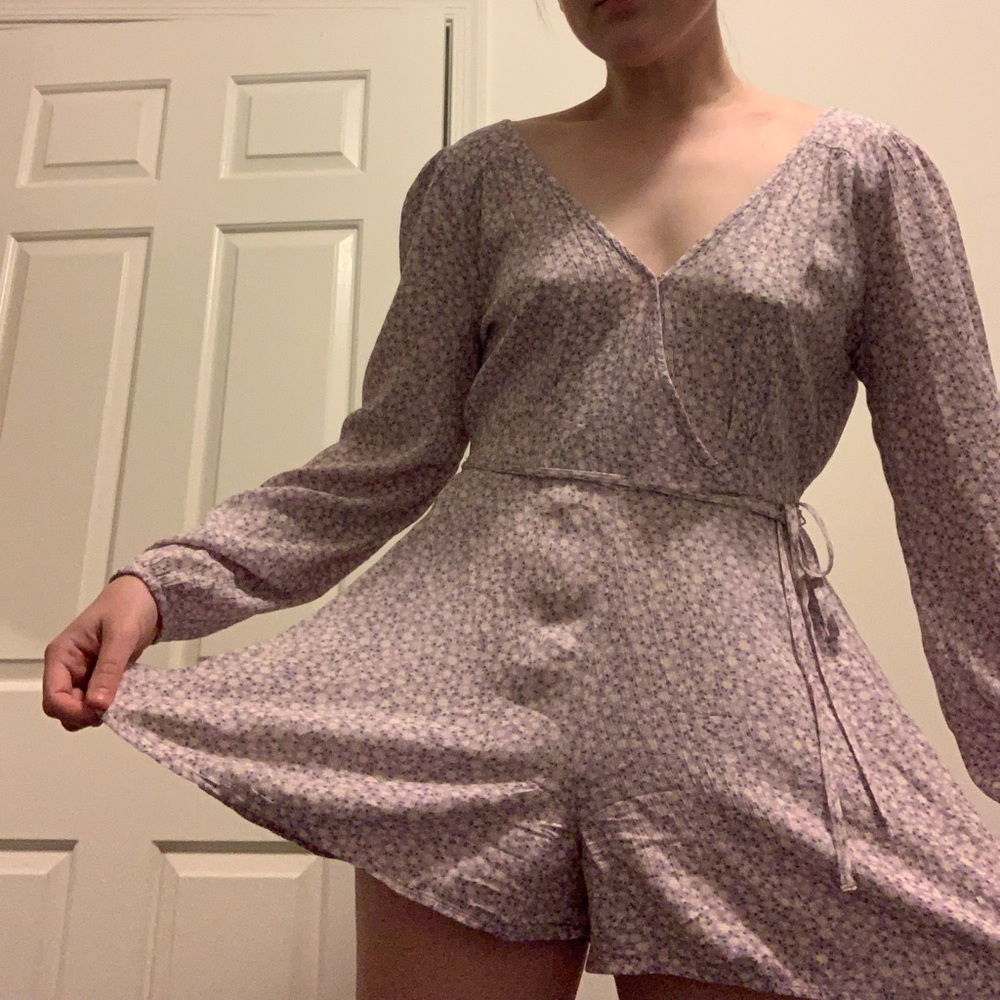American eagle outfitters size small purple romper